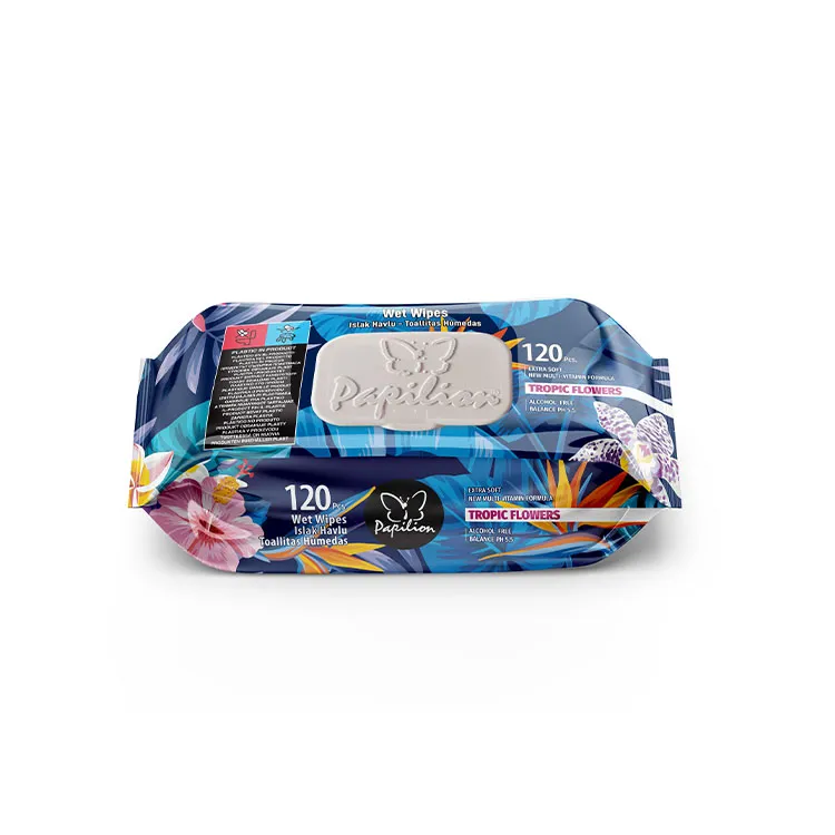 Papilion - Mokre Chusteczki Tropic Flowers 120szt.