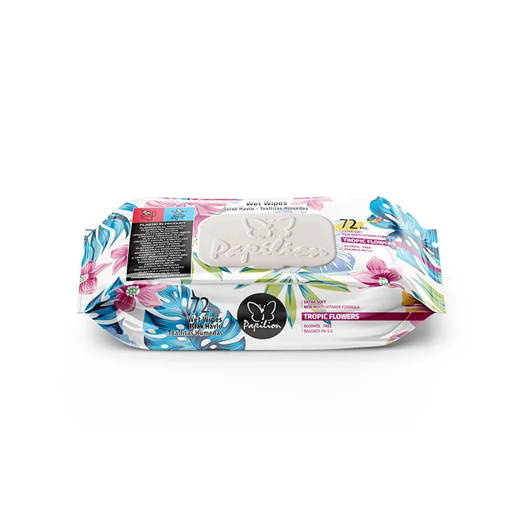 Papilion - Mokre Chusteczki Tropic Flowers 72szt.